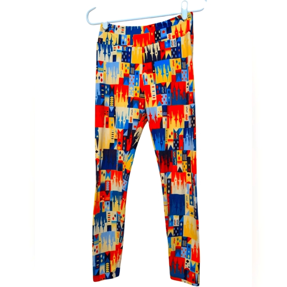 Disney castle lularoe Colorful Abstract Super Soft leggings One Size